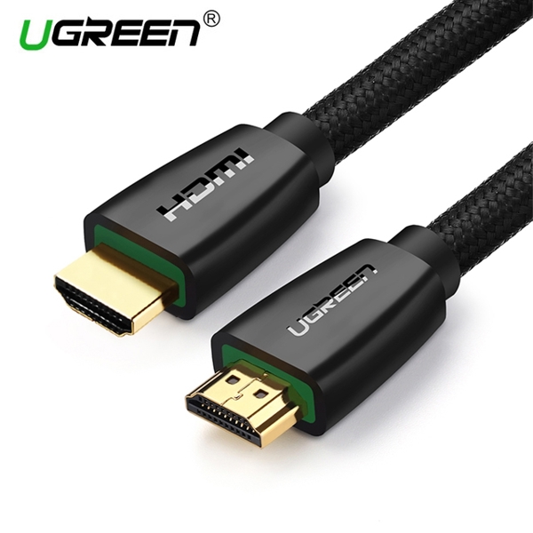 HDMI კაბელი UGREEN HD118 (40408) High-End HDMI Cable 2.0 with Nylon Braid 1m (Black)