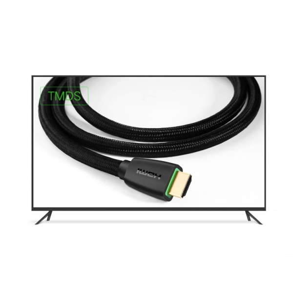 HDMI კაბელი UGREEN HD118 (40408) High-End HDMI Cable 2.0 with Nylon Braid 1m (Black)