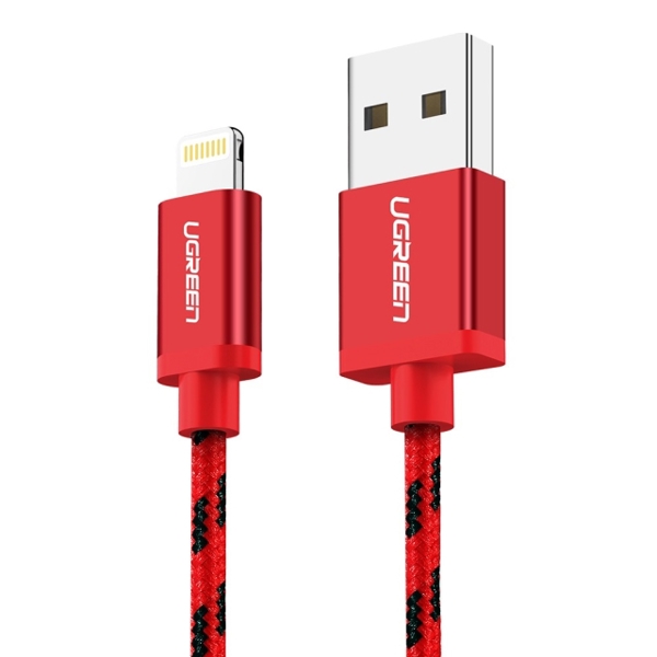 UGREEN US247 (40479)USB Lightning Cable 1m (Red)