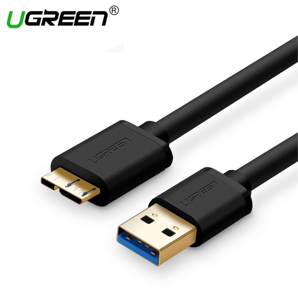 Micro USB კაბელი UGREEN US130 (10840) USB 3.0 A Male to Micro-B Male USB 3.0 Cable 0.5m (Black)