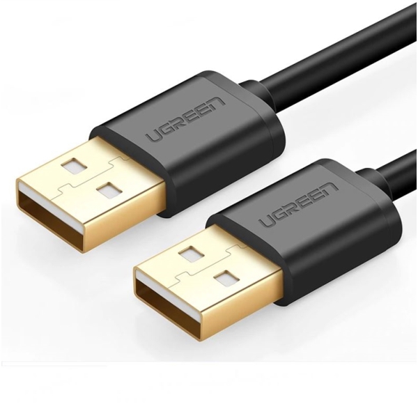 USB კაბელი UGREEN US102 (10308) USB 2.0 A Male to A Male Cable 0.5m (Black)