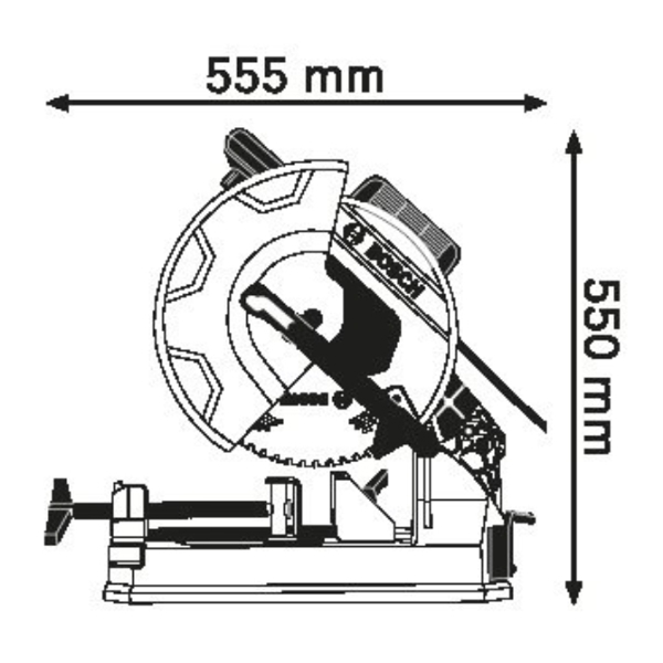 მეტალის საჭრელი ხერხი BOSCH GCD 12 JL 0601B28000