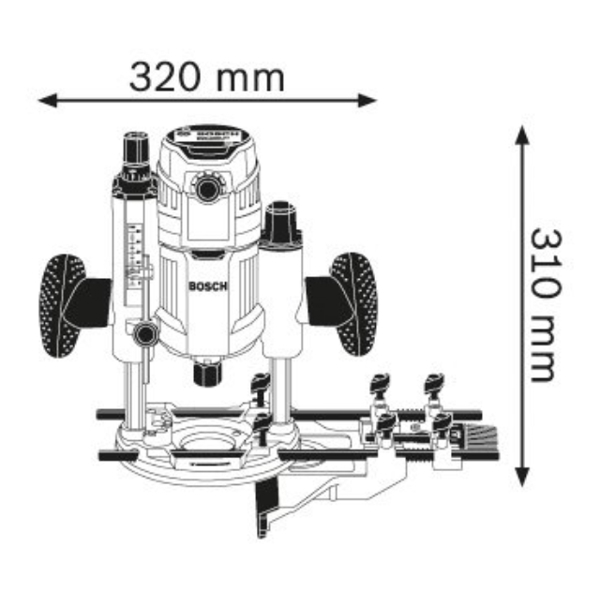 ფრეზერი BOSCH GOF 1600 CE 0601624020