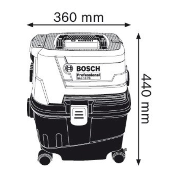 მტვერსასრუტი BOSCH GAS 15 PS 06019E5100