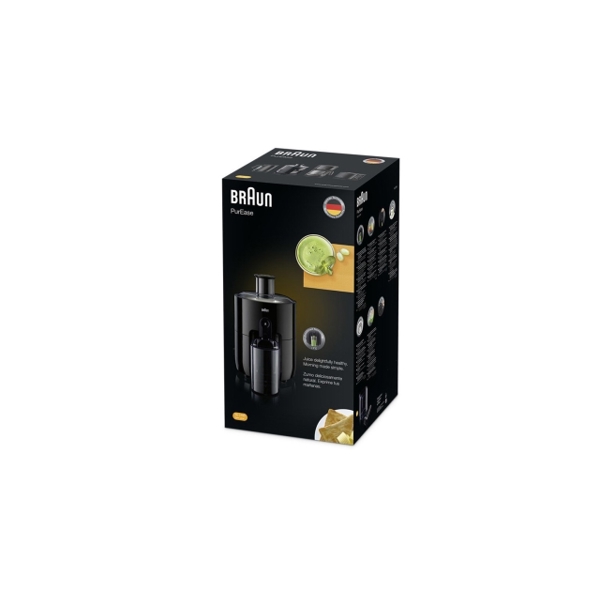 BRAUN SJ3100BK, 500W, Juicer, Black