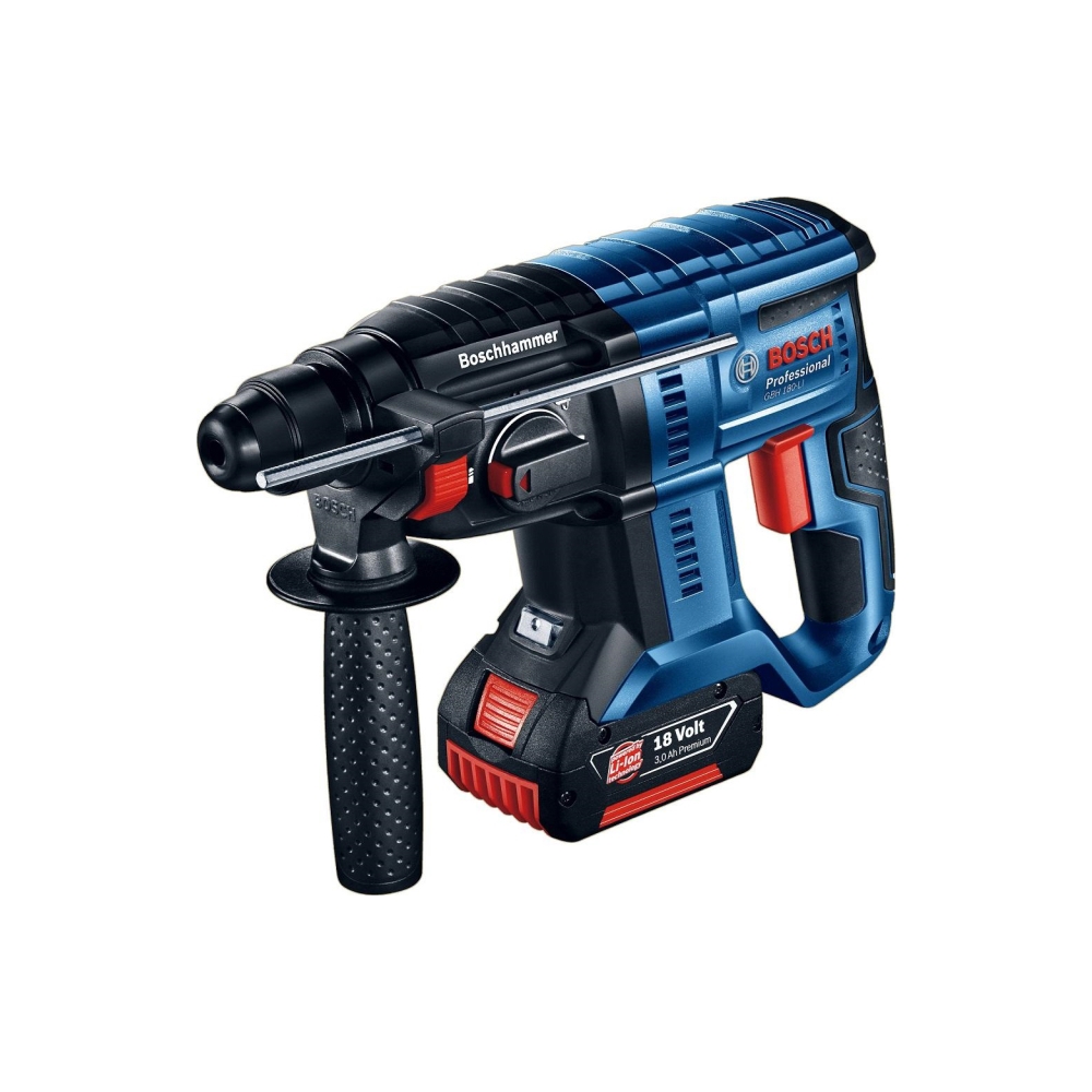 პერფორატორი აკუმულატორით BOSCH GBH 180-LI + GSR 180-LI 06019F8102