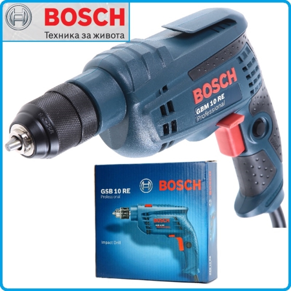 საბურღი BOSCH GBM 10 RE 