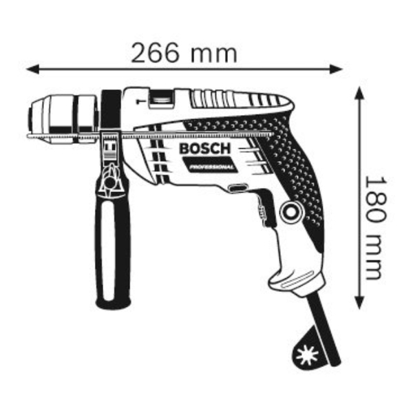 საბურღი BOSCH 0601217100 GSB 13 RE  სწრაფდამჭერი