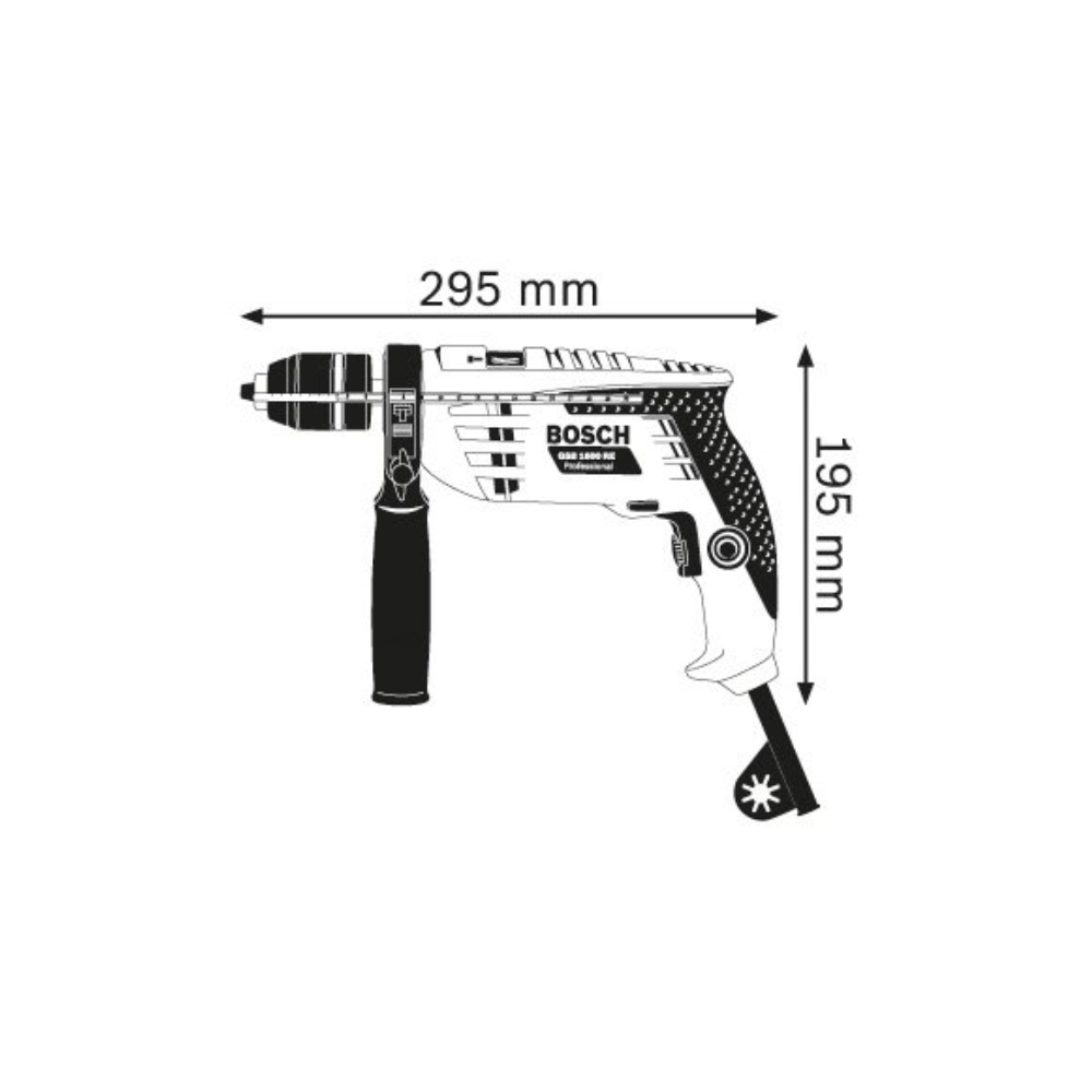 საბურღი BOSCH GSB 1600 RE  0601218121 