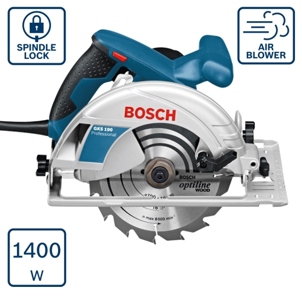 ხელის ცირკულარული ხერხი BOSCH GKS 190 0601623000