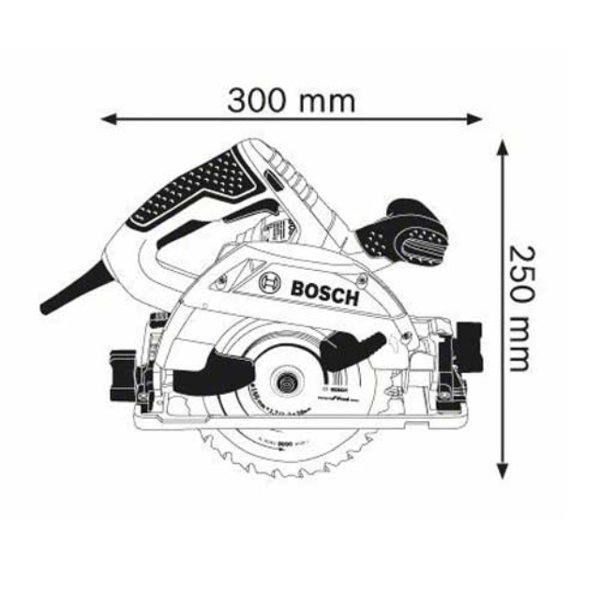 ხელის ცირკულარული ხერხი BOSCH GKS 55 0601664000