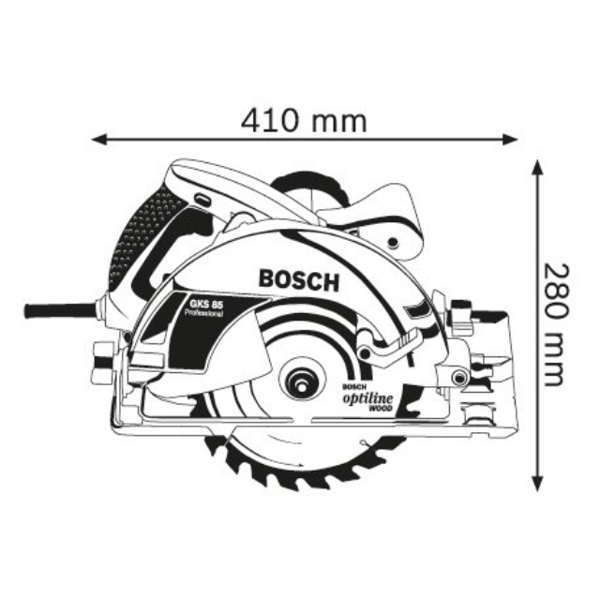 ხელის ცირკულარული ხერხი BOSCH GKS 85 060157A000