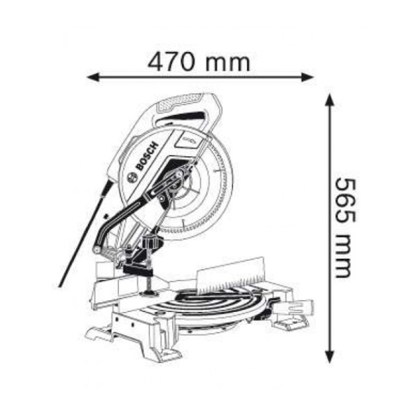 სტაციონარული ცირკულარული ხერხი BOSCH GCM 10 MX 0601B29021