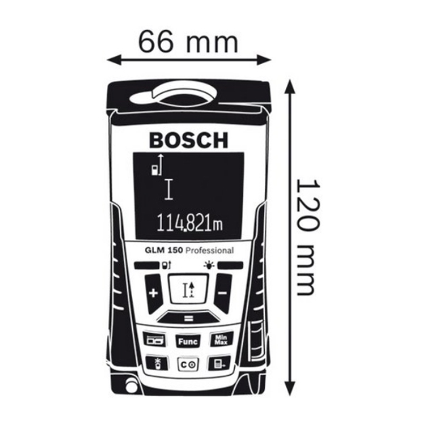 საზომი ხელსაწყო BOSCH GLM 150 0601072000