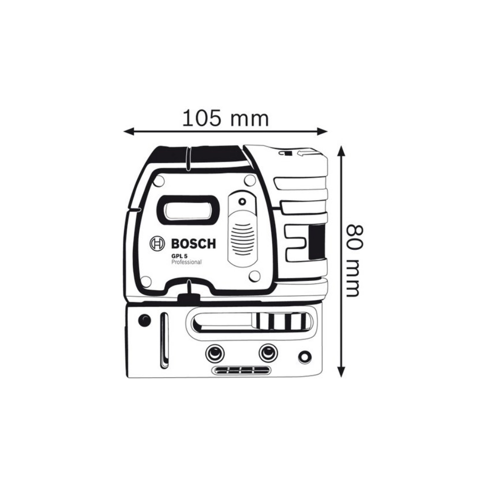 წერტილოვანი და ხაზოვანი ნიველირი BOSCH GPL 5 0601066200