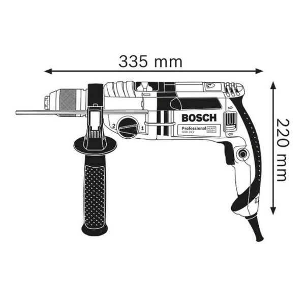 პერფორატორი BOSCH GSB 24-2 Professional