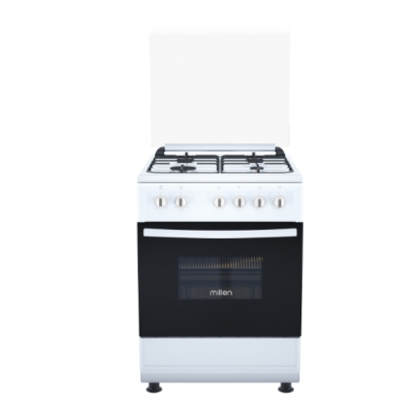 Millen FT6400GBZW, 4 Gas, Oven, White