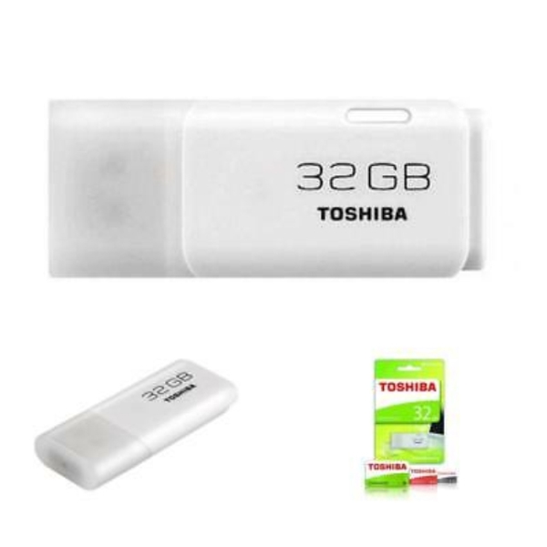 ფლეშ მეხსიერება TOSHIBA USB FLASH DRIVE  32GB USB 2.0 U202 WHITE RETAIL THN U202W0320E4