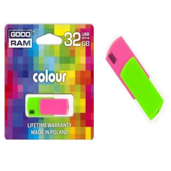 ფლეშ მეხსიერება GOODRAM USB FLASH DRIVE  32GB COLOUR MIX Retail 9  PD32GH2GRCOMXR9