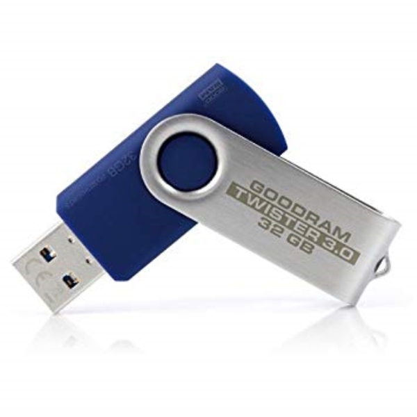 ფლეშ მეხსიერება Goodram 32GB TWISTER BLUE USB 3.0 PD32GH3GRTSBR9