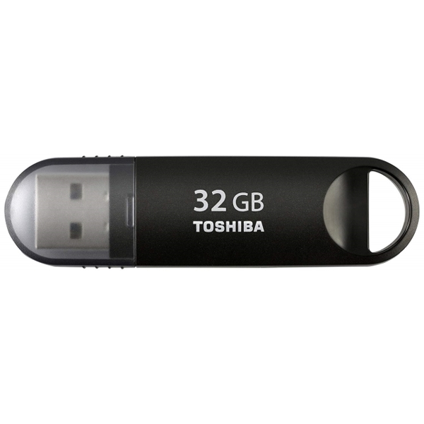 ფლეშ მეხსიერება TOSHIBA USB FLASH DRIVE 32GB USB 3.0 U361 BLACK RETAIL THN U361K0320M4