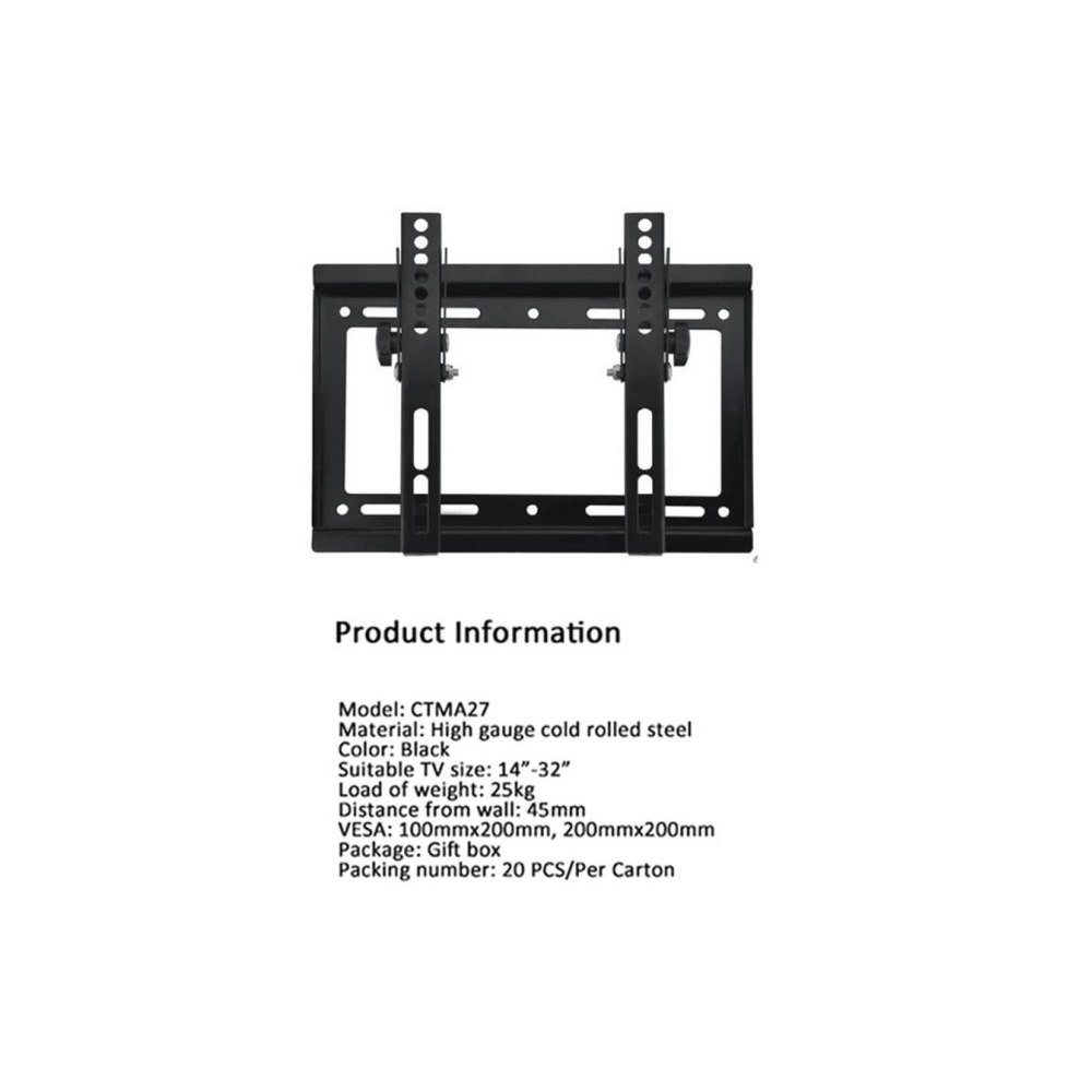 ტელევიზორის საკიდი Allscreen Universal LCD LED TV Bracket CTMA27 TV SIZE:14"-42" ინჩი