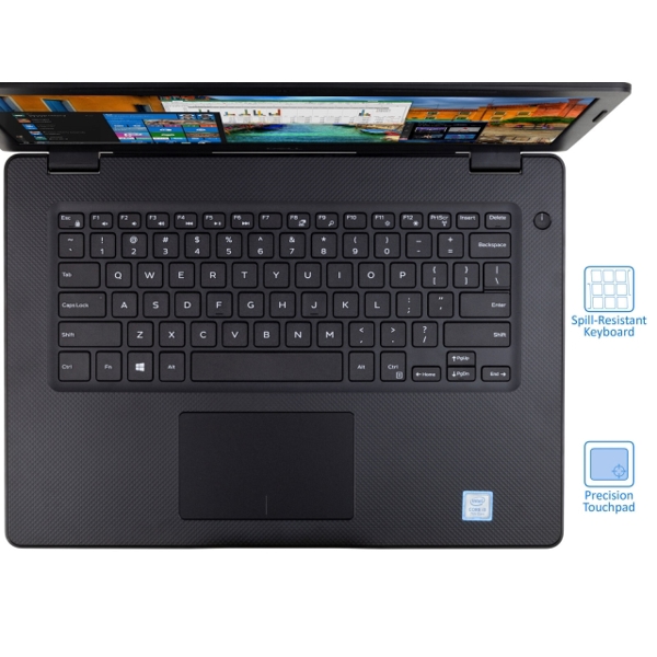 ნოუთბუქი DELL Vostro 3481 Intel Core i3-7020U 3M Cache 2.30 GHz 14  HD 1366 x 768  1x4GB DDR4 to 16GB 1TB 5400 rpm 2.5  Intel UHD Graphics 620  802.11ac 1x1 WiFi and Bluetooth Cam  Mic Ports 1 Card reader 2x USB 3.1 Gen 1 1xRJ45 1x Noble Lock 1x USB 2.0 1x HDMI 1xVGA 1xAudio jack Keyb Eng Russ Batt 42WHr 3-Cell Urban gray Weight 1.72kg Ubuntu 3Yr warranty