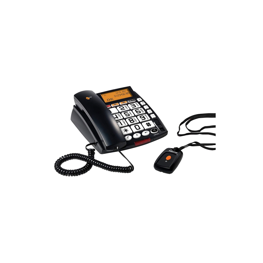 TOPCOM SOLOGIC A831, Landline Phone, Black