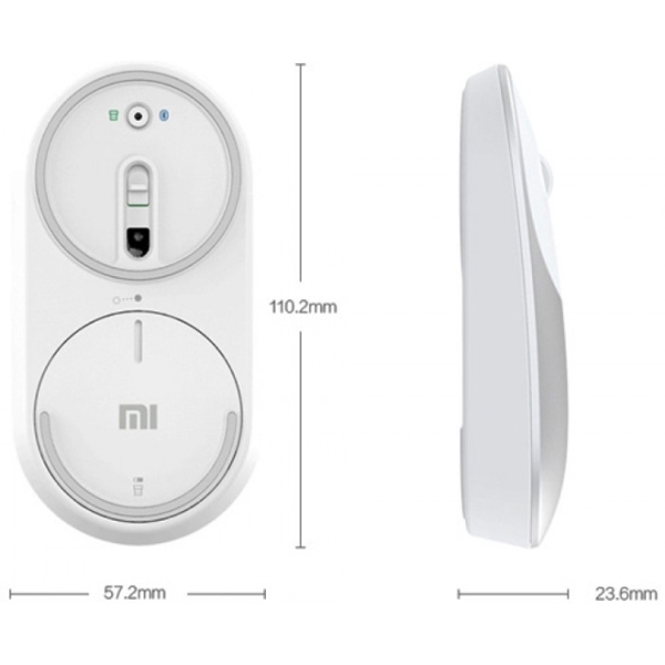 მაუსი XIAOMI MI PORTABLE MOUSE L SILVER