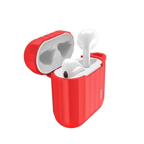 MOBILE ACCESSORY  HOCO WB10 AIRPODS12 SILICONE CASE RED  6931474709011