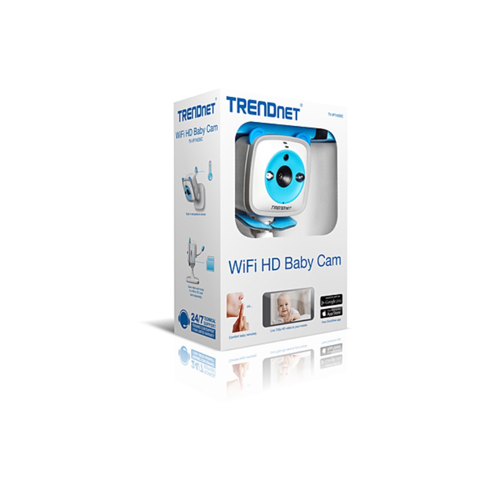 რადიო ძიძა TRENDNET HD Wireless Baby Monitor /w Thermal & Speaker TV-IP745SIC