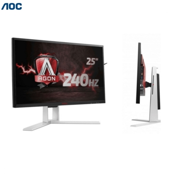 მონიტორი AOC AGON Gaming Monitor size 24.5 inch Backlight WLED Resolution 1920x1080 PX Refresh rate 240Hz Response time 1 ms Panel type TN freesync 30-144 Low-blue light FlickerFree Aspect ratio 16 9 Brightness 400 cd m2 Contrast dynamic 50M 1 Contrast