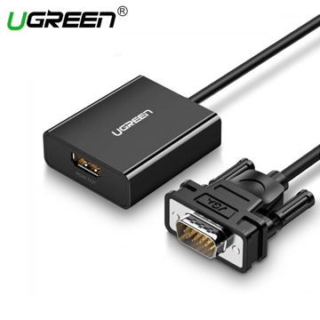 ვიდეო ადაპტერი UGREEN 60814 VGA to HDMI Converter Black EOL