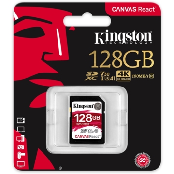  KINGSTON SDXC REACT 10080 V3 SDR128GB