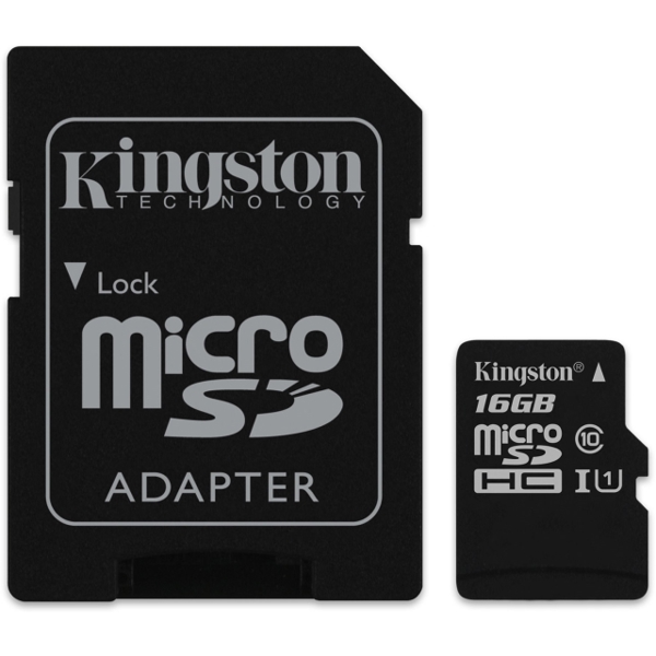 KINGSTON SDCS16GB micro 16GB WITH SD ADAPTER