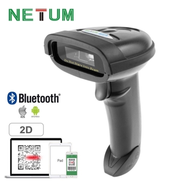 ბარკოდ სკანერი NETUM NT-1228BL Handheld Wireless Barcode Scanner and NT-1228BL Bluetooth 1D / 2D QR PDF417 Barcode Reader for IOS Android IPAD