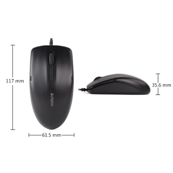 მაუსი A4Tech OP-530NU V-TRACK PADLESS MOUSE USB BLACK