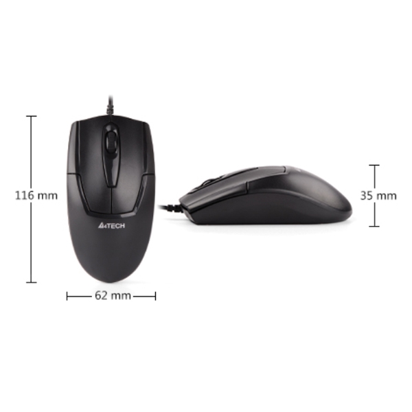 მაუსი A4Tech-OP-540NU V-TRACK PADLESS MOUSE USB BLACK