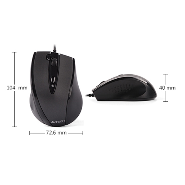მაუსი A4Tech N-770FX V-TRACK WIRED MOUSE USB BLACK 