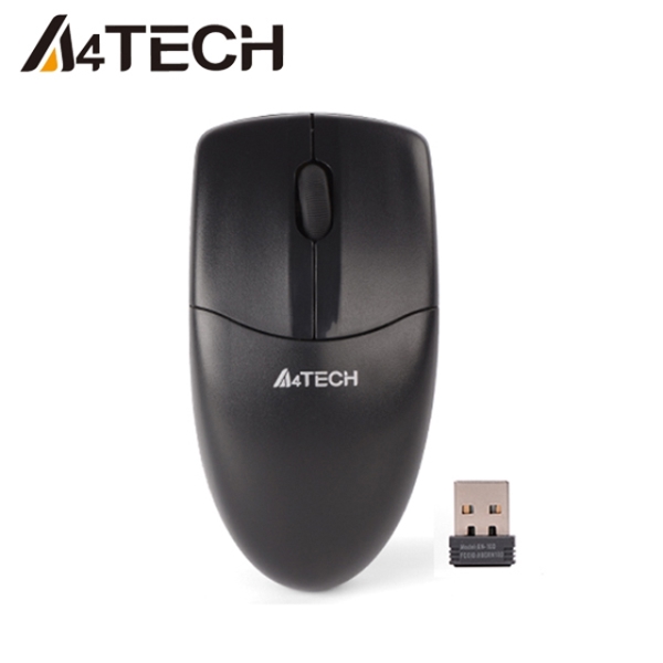 უკაბელო მაუსი A4Tech G3-220N V-TRACK WIRELESS G3 MOUSE USB BLACK, 