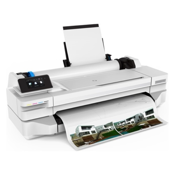 პლოტერი HP DesignJet T125 24 in Printer 45 sec page on A1 Up to 1200 x 1200 dpi Roll size 279 to 610 mm Input tray A4, A3 manual feed A2 A1 Grammage 60 to 280 g/m² roll manual feed 60 to 220 g/m² input tray Memory 256 MB Interfaces Fast Ethernet