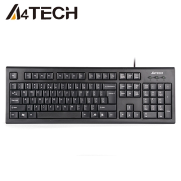 კლავიატურა A4Tech KR-85 COMFORT KEYBOARD USB BLACK US+RUSSIAN