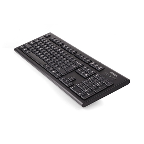 კლავიატურა A4Tech KR-85 COMFORT KEYBOARD USB BLACK US+RUSSIAN