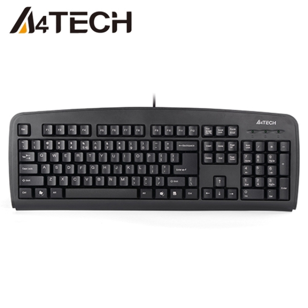 კლავიატურა A4Tech KB-720 SLIM KEYBOARD USB BLACK US+RUSSIAN