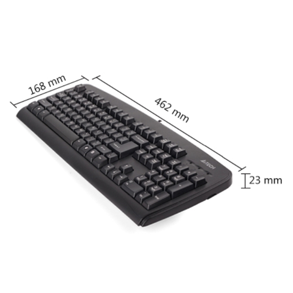 კლავიატურა A4Tech KB-720 SLIM KEYBOARD USB BLACK US+RUSSIAN