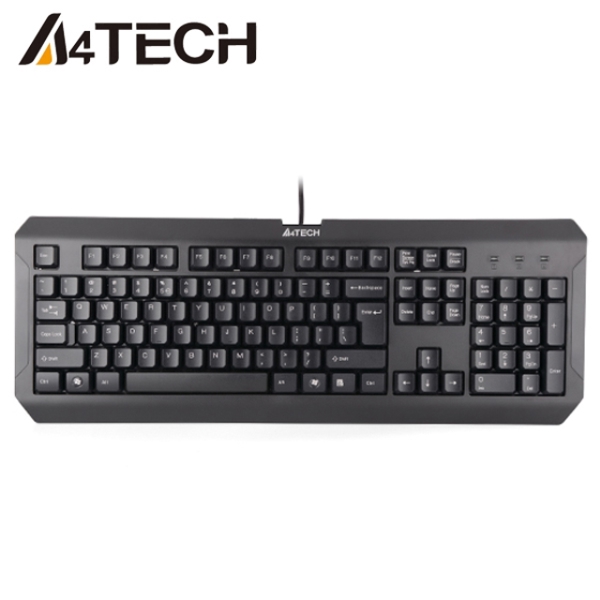 კლავიატურა A4Tech K-100 KEYBOARD USB BLACK US+RUSSIAN