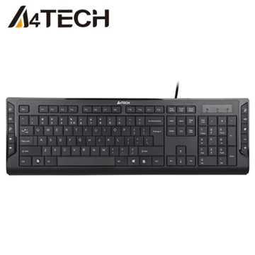 კლავიატურა A4Tech KD-600 X-SLIM KEYBOARD USB BLACK US+RUSSIAN