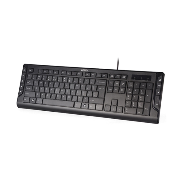 კლავიატურა A4Tech KD-600 X-SLIM KEYBOARD USB BLACK US+RUSSIAN