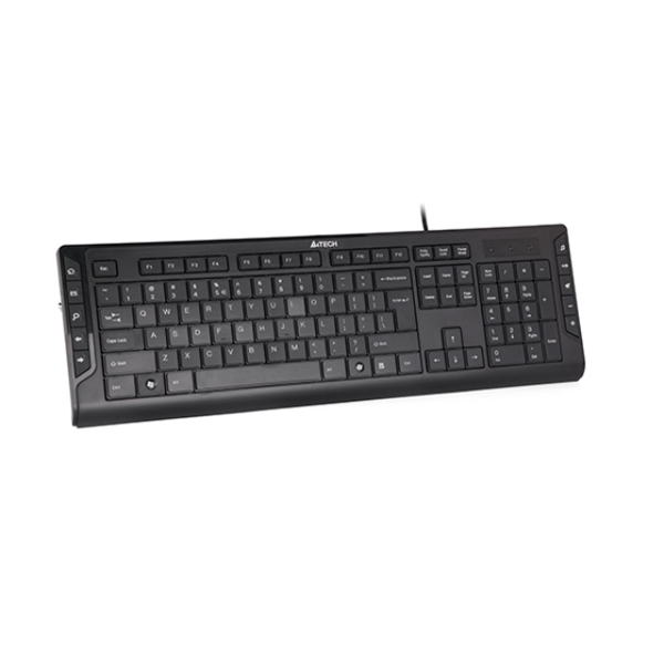 კლავიატურა A4Tech KD-600 X-SLIM KEYBOARD USB BLACK US+RUSSIAN