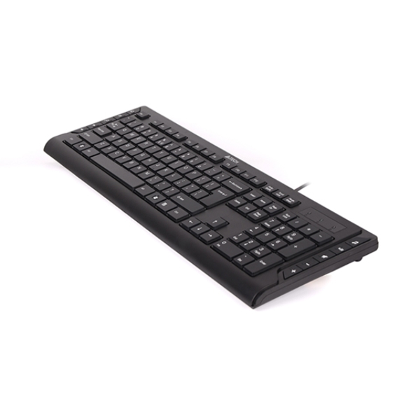 კლავიატურა A4Tech KD-600 X-SLIM KEYBOARD USB BLACK US+RUSSIAN